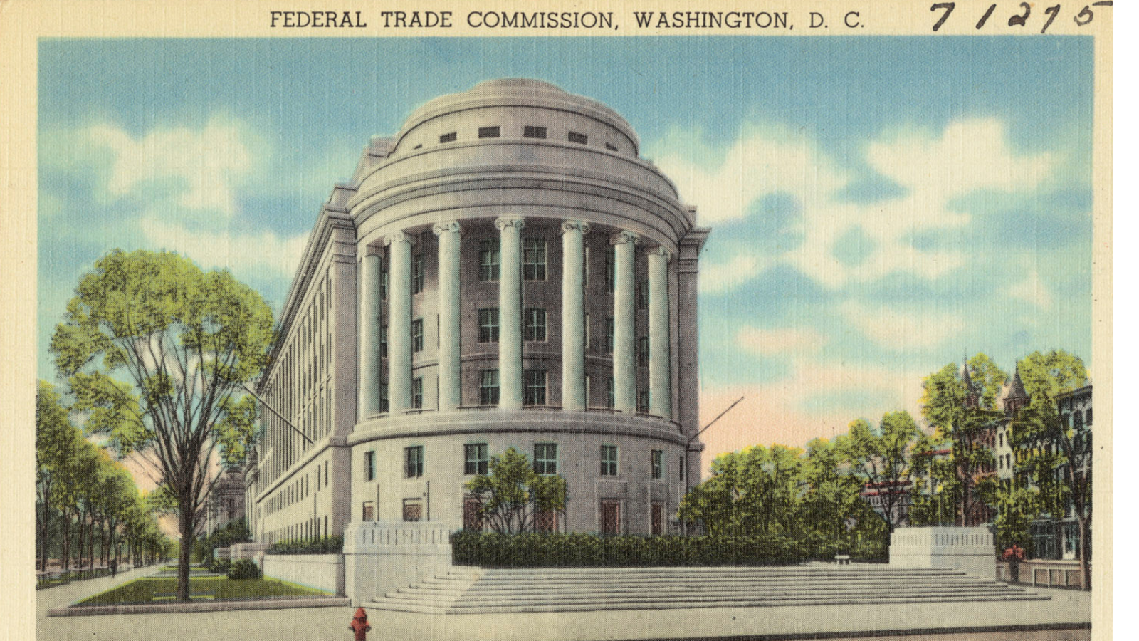 Postcard of FTC Building